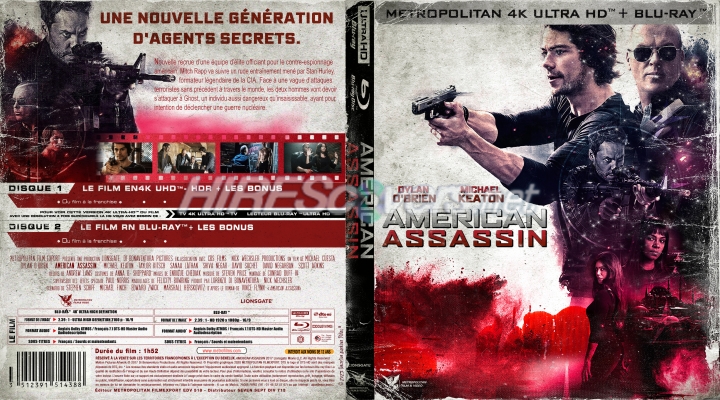 normal AMERICAN ASSASSIN Jaquette Blu ray 4K UHD