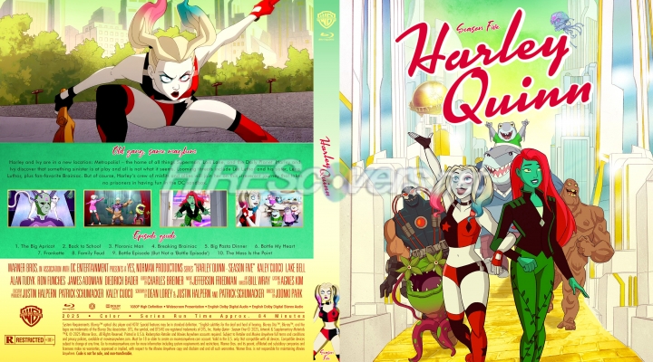 normal Harley Quinn 2025 Season Five Custom Blu ray Cover