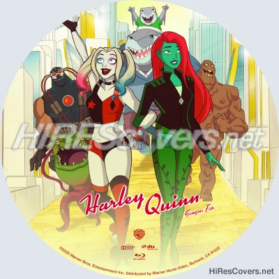 normal Harley Quinn 2025 Season Five Custom Blu ray Label