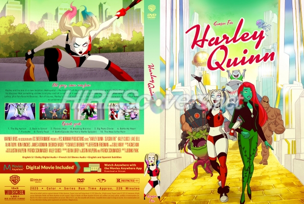 normal Harley Quinn 2025 Season Five Custom DVD Cover
