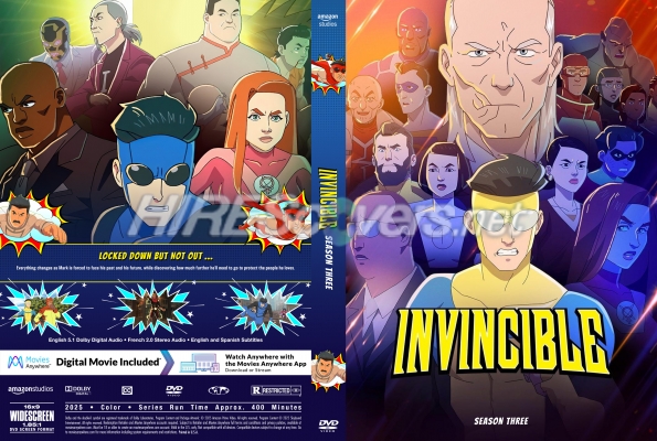 normal Invincible 2024 Season Three Custom DVD Cover