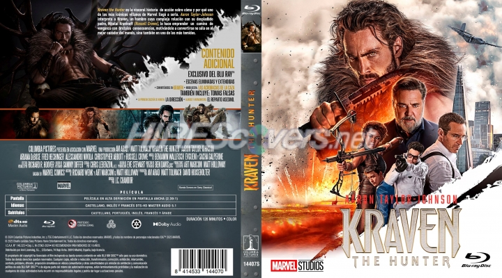 normal Kraven the Hunter caja Bluray Columbia Marvel