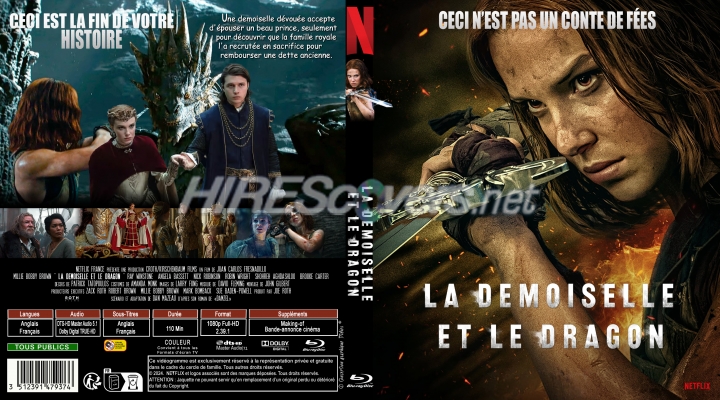 normal LA DEMOISELLE ET LE DRAGON Jaquette Blu ray