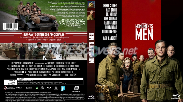 normal Monuments Men caja Bluray 20Th Fox
