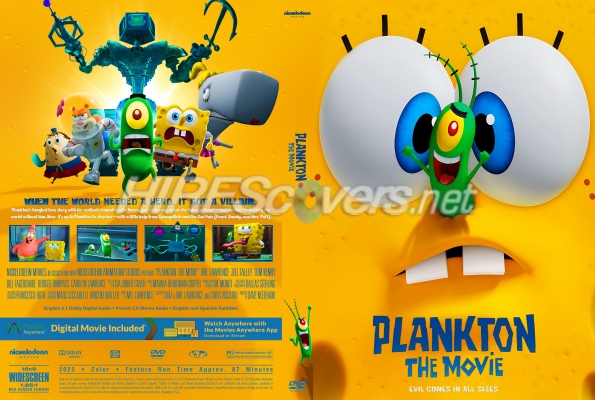 normal Plankton The Movie 2025 Custom DVD Cover