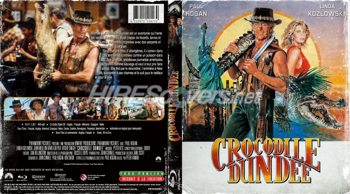normal CROCODILE DUNDEE Jaquette Blu ray Usee