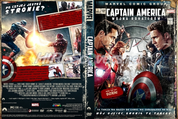 normal Captain America Civil War dvd cover Marvel Comics Collection by Matush