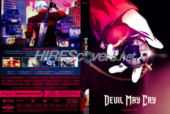 normal Devil May Cry 2025 Season One Custom DVD Cover