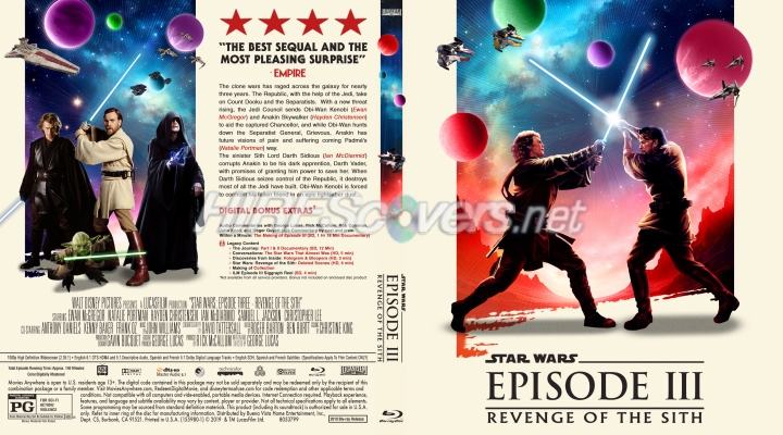 normal Star Wars Episode III Revenge of the Sith JR BD Cover