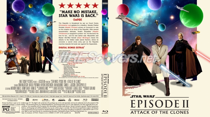 normal Star Wars Episode II Attack of the Clones JR BD Cover