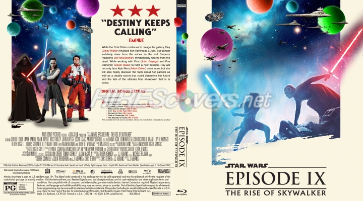normal Star Wars Episode IX The Rise of Skywalker JR BD Cover