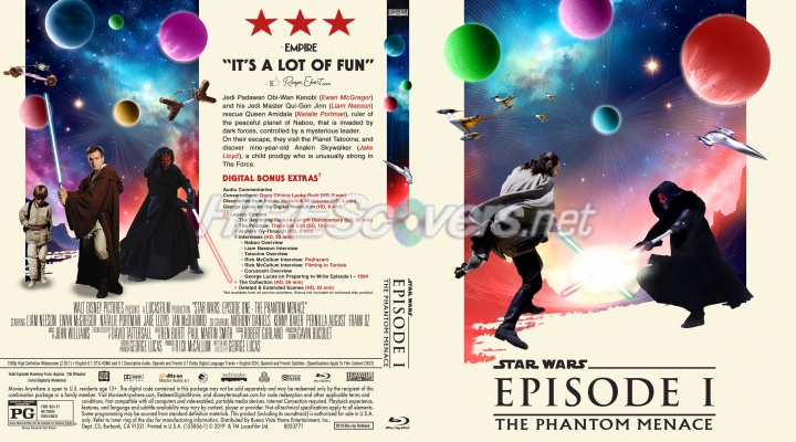 normal Star Wars Episode I The Phantom Menace JR BD Cover