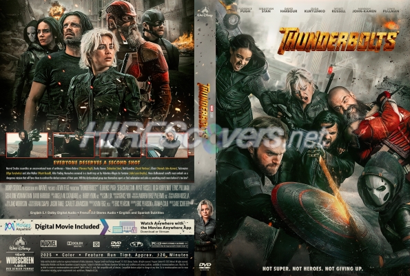 normal Thunderbolts 2025 Custom DVD Cover