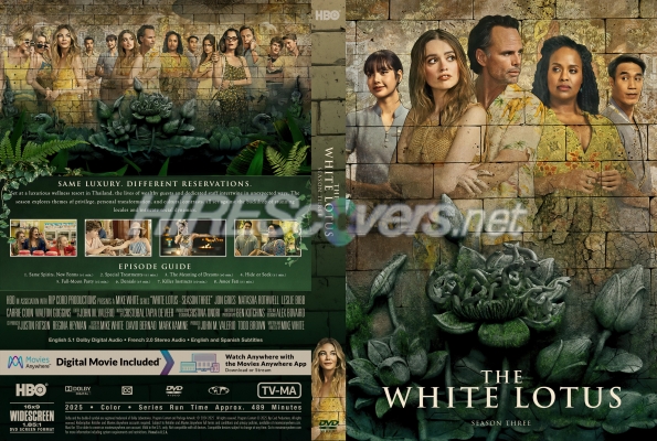 normal White Lotus The 2025 Season Three Custom DVD Cover