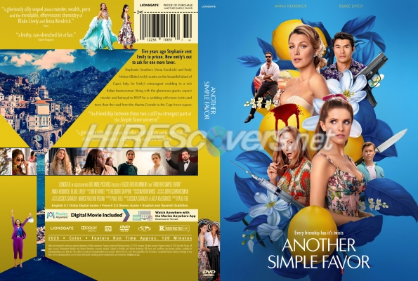 normal Another Simple Favor 2025 Custom DVD Cover