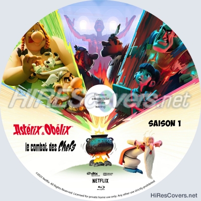 normal Asterix Obelix The Big Fight Season 1 2025 HC Custom Blu ray Disc Label