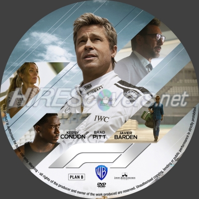 normal F1 movie dvd label