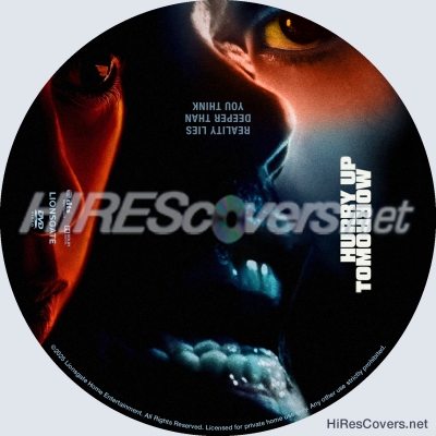 normal Hurry Up Tomorrow 2025 Custom DVD Label