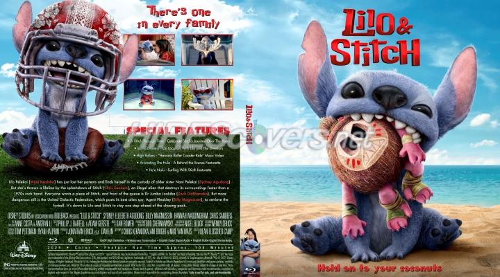 normal Lilo Stitch 2025 Custom Blu ray Cover