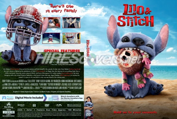 normal Lilo Stitch 2025 Custom DVD Cover