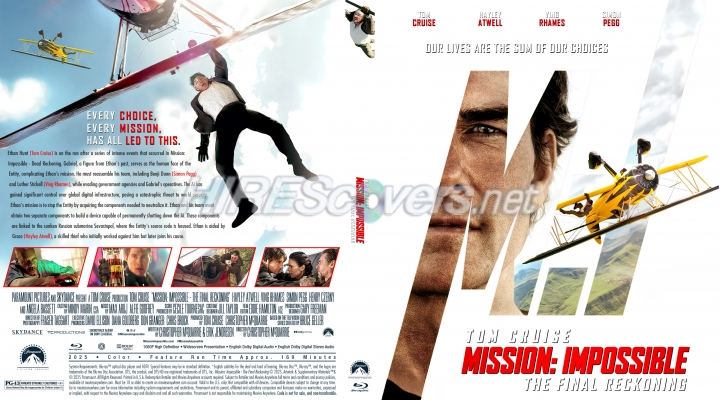 normal Mission Impossible The Final Reckoning 2025 Custom Blu ray Cover