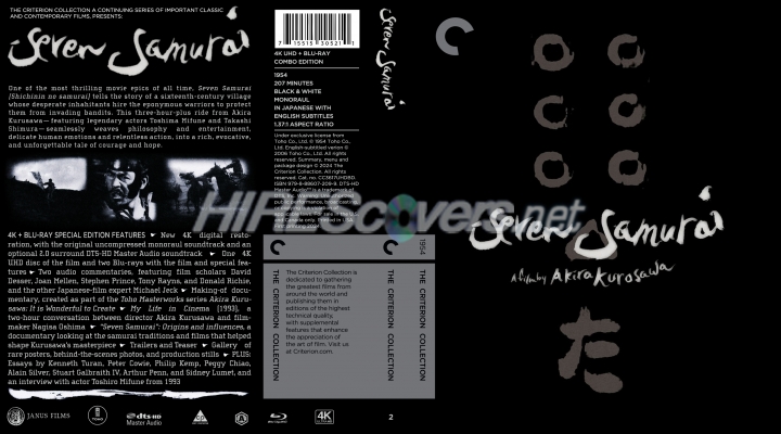 normal Seven Samurai Criterion Collection 2 JR 11mm 4K UHD Cover0