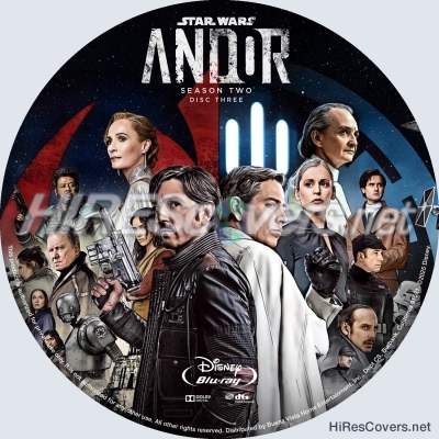 normal Star Wars Andor 2025 Custom Blu ray Label Disc Three Season Two