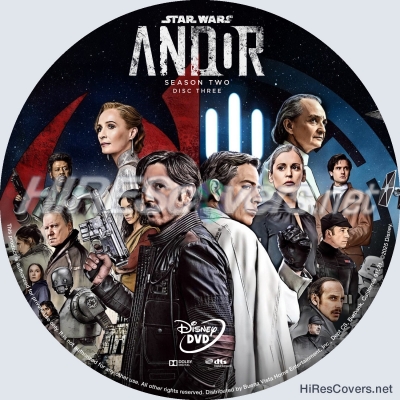 normal Star Wars Andor 2025 Custom DVD Label Disc Three Season Two
