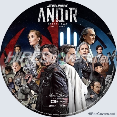 normal Star Wars Andor 2025 Custom Ultra HD 4k Label Disc Three Season Two