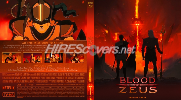 normal Blood of Zeus 2024 Season Three Custom Blu ray Cover