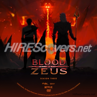 normal Blood of Zeus 2024 Season Three Custom DVD Label