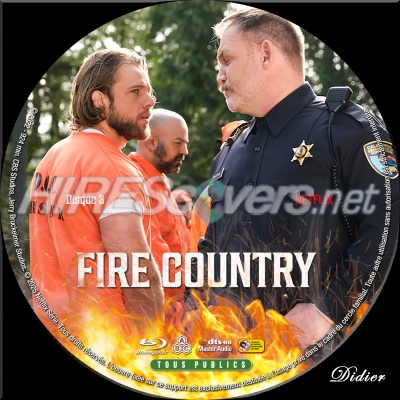 normal FIRE COUNTRY Sticker disque 3