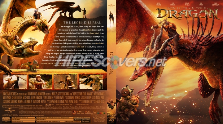 normal How to Train Your Dragon 2025 Custom Blu ray Cover