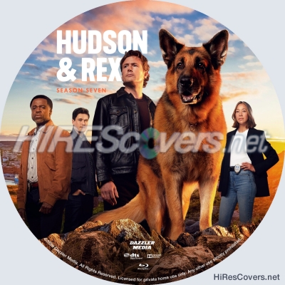 normal Hudson Rex 2025 Season Seven Custom Blu ray Label Cover