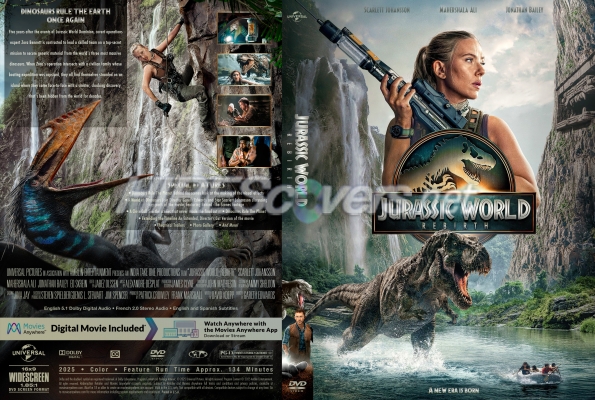 normal Jurassic World Rebirth 2025 Custom DVD Cover