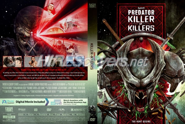 normal Predator Killer of Killers 2025 Custom DVD Cover