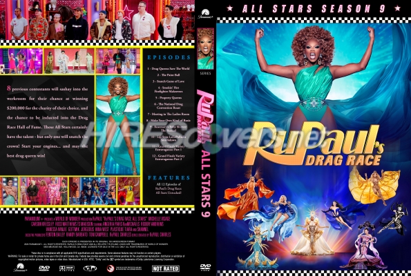 normal RPDR All Stars 9 Custom DVD Cover