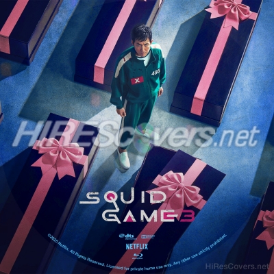 normal Squid Game 2024 Season Three Custom Blu ray Label