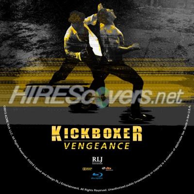 normal 12mm Kickboxer Vengeance Bluray Disc Label Hirecovers