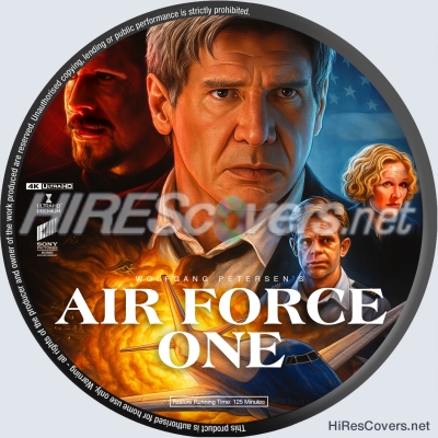 normal Air Foce One 1997 4K Label