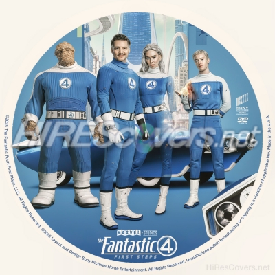 normal Fantastic Four First Steps The 2025 Custom DVD Label