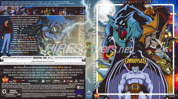 normal Gargoyles Tv 1994 Complete Series BR Cover V2