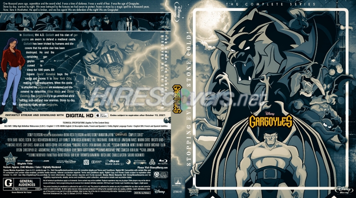 normal Gargoyles Tv 1994 Complete Series BR Cover V3