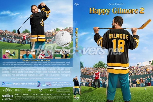 normal Happy Gilmore 2 2025 Custom DVD Cover