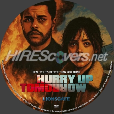 normal Hurry Up Tomorrow dvd label