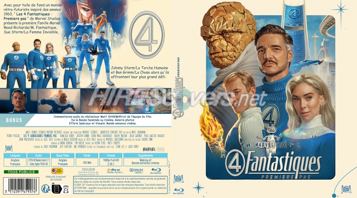 normal LES 4 FANTASTIQUES PREMIERS PAS Jaquette Blu ray