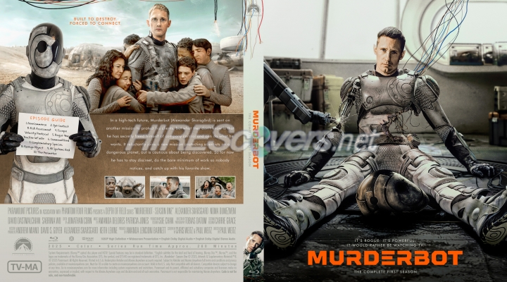 normal Murderbot 2025 Season One Custom Blu ray Cover