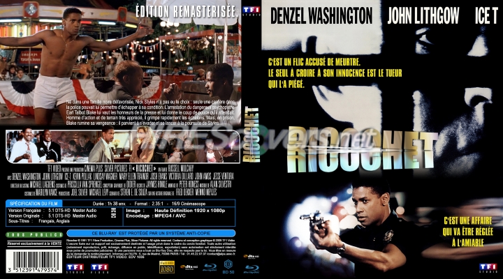 normal RICOCHET Jaquette Blu ray