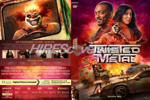 normal Twisted Metal 2025 Season Two Custom DVD Cover