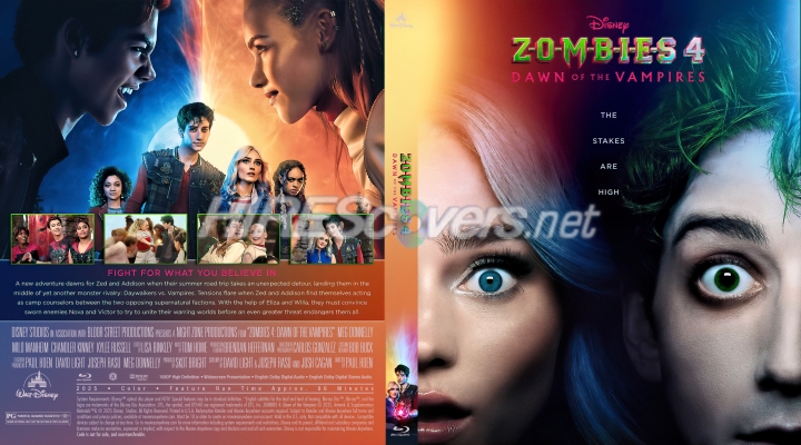 normal ZOMBIES 4 Dawn of the Vampires 2025 Custom Blu ray Cover